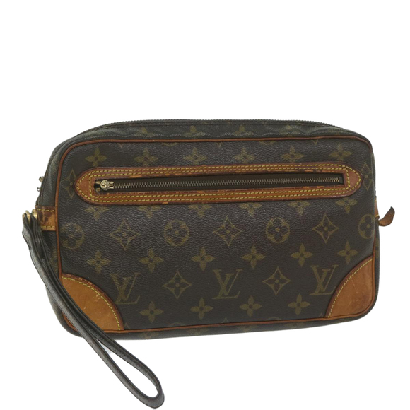LOUIS VUITTON Monogram Marly Dragonne GM Clutch Bag M51825 LV Auth 61260 - Picture 1 of 16